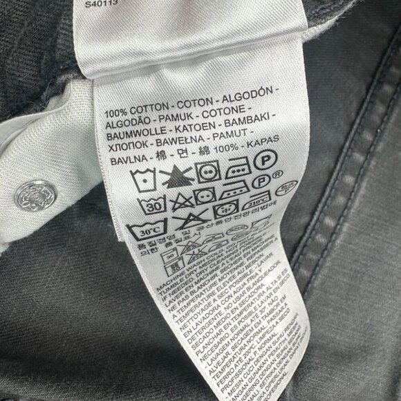 Levi's 505 Jeans Mens 36x28 Dark Gray Charcoal Straight Leg Regular Fit Denim - Picture 3 of 15